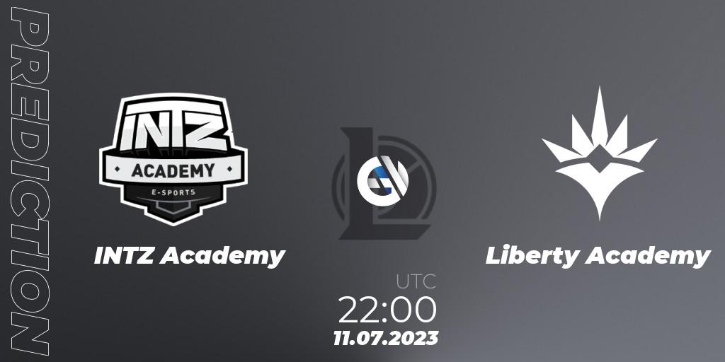 Pronósticos INTZ Academy - Liberty Academy. 11.07.23. CBLOL Academy Split 2 2023 - Group Stage - LoL