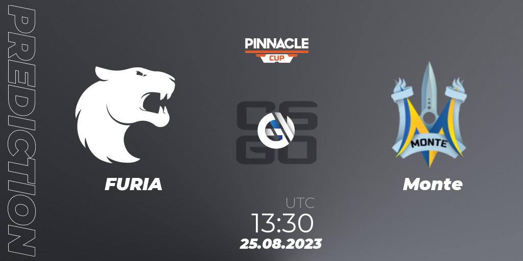 Pronósticos FURIA - Monte. 25.08.2023 at 13:30. Pinnacle Cup V - Counter-Strike (CS2)