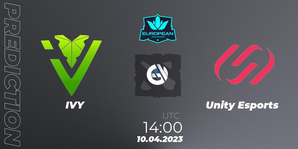 Pronósticos IVY - Unity Esports. 10.04.2023 at 14:04. European Pro League Season 8 - Dota 2