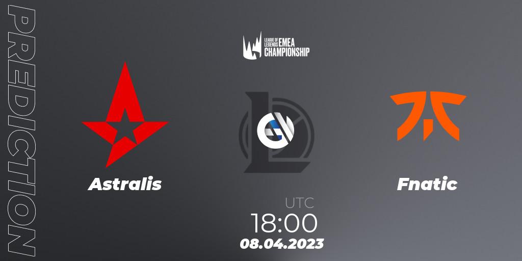 Pronósticos Astralis - Fnatic. 08.04.23. LEC Spring 2023 - Group Stage - LoL