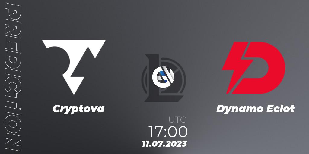 Pronósticos Cryptova - Dynamo Eclot. 16.06.2023 at 17:00. Hitpoint Masters Summer 2023 - Group Stage - LoL
