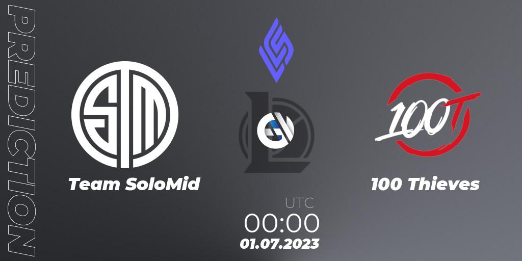 Pronósticos Team SoloMid - 100 Thieves. 01.07.23. LCS Summer 2023 - Group Stage - LoL