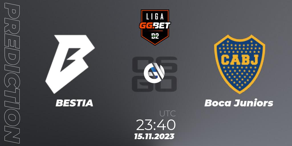 Pronósticos BESTIA - Boca Juniors. 15.11.23. Dust2 Brasil Liga Season 2 - CS2 (CS:GO)