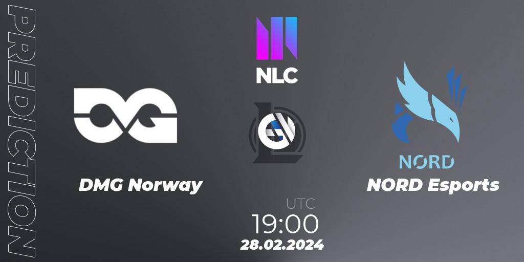 Pronósticos DMG Norway - NORD Esports. 28.02.24. NLC 1st Division Spring 2024 - LoL