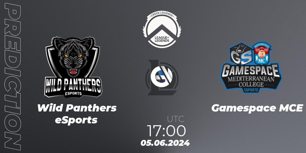 Pronósticos Wild Panthers eSports - Gamespace MCE. 05.06.2024 at 17:00. GLL Summer 2024 - LoL