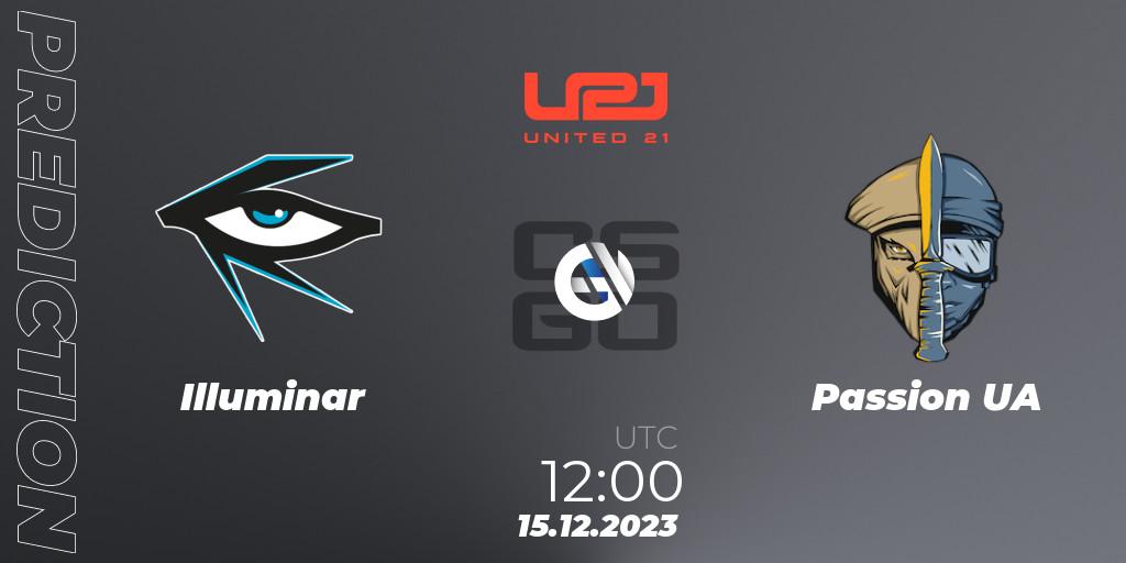 Pronósticos Illuminar - Passion UA. 15.12.2023 at 12:00. United21 Season 9 - Counter-Strike (CS2)
