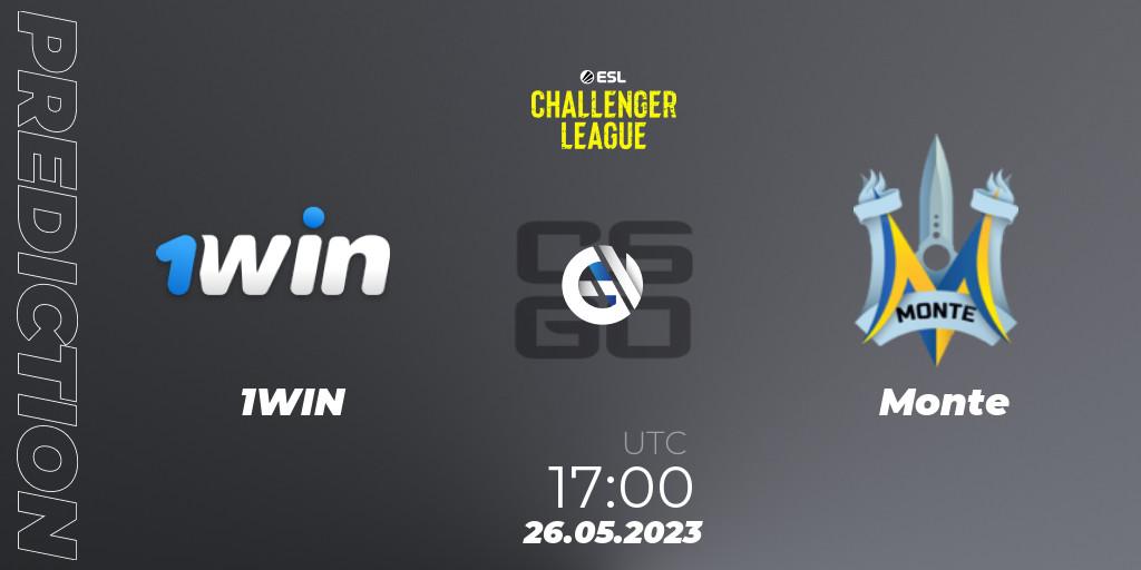 Pronósticos 1WIN - Monte. 26.05.23. ESL Challenger League Season 45: Europe - CS2 (CS:GO)