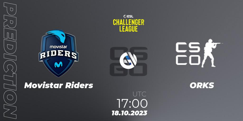 Pronósticos Movistar Riders - ORKS. 18.10.2023 at 17:00. ESL Challenger League Season 46: Europe - Counter-Strike (CS2)