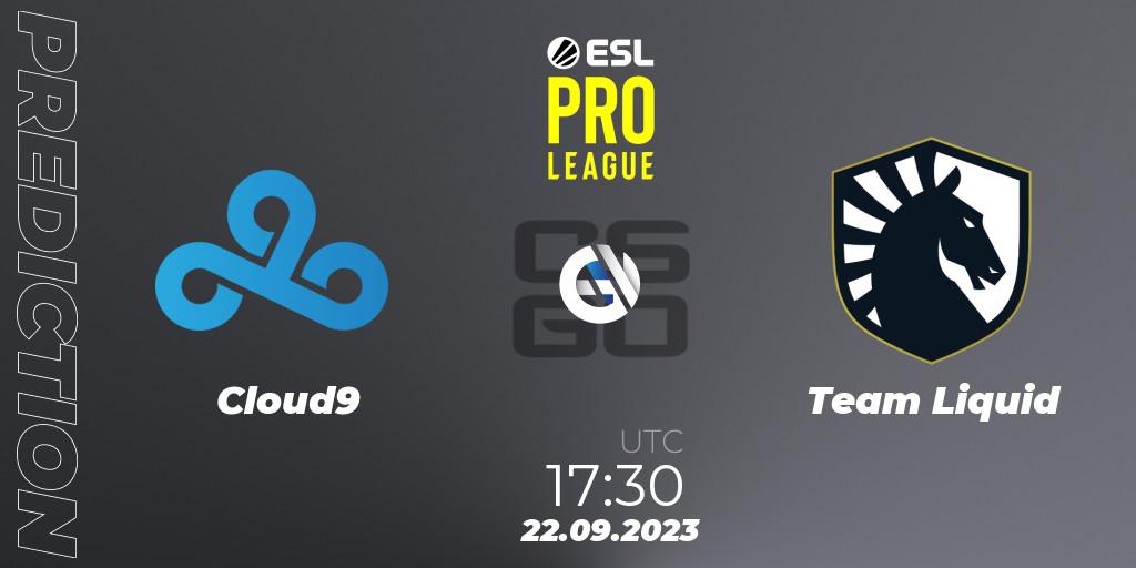 Pronósticos Cloud9 - Team Liquid. 22.09.23. ESL Pro League Season 18 - CS2 (CS:GO)