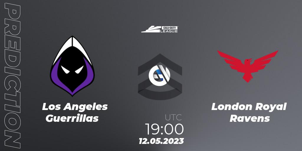 Pronósticos Los Angeles Guerrillas - London Royal Ravens. 12.05.2023 at 19:00. Call of Duty League 2023: Stage 5 Major Qualifiers - Call of Duty