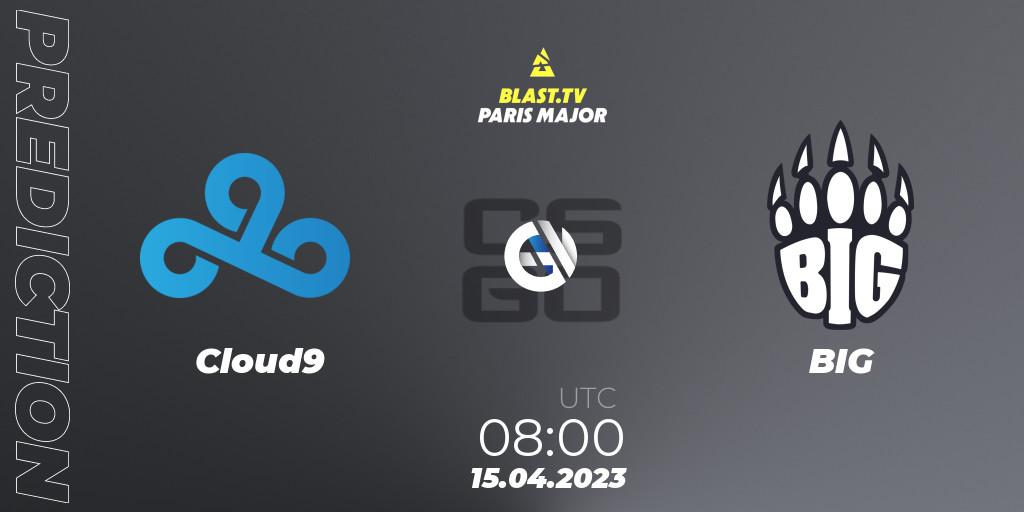 Pronósticos Cloud9 - BIG. 15.04.23. BLAST.tv Paris Major 2023 Challengers Stage Europe Last Chance Qualifier - CS2 (CS:GO)