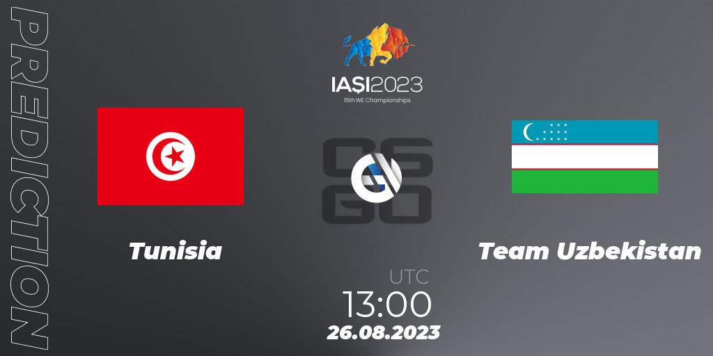 Pronósticos Tunisia - Team Uzbekistan. 26.08.23. IESF World Esports Championship 2023 - CS2 (CS:GO)