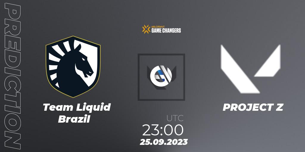 Pronósticos Team Liquid Brazil - PROJECT Z. 25.09.2023 at 23:00. VCT 2023: Game Changers Brazil Series 2 - VALORANT