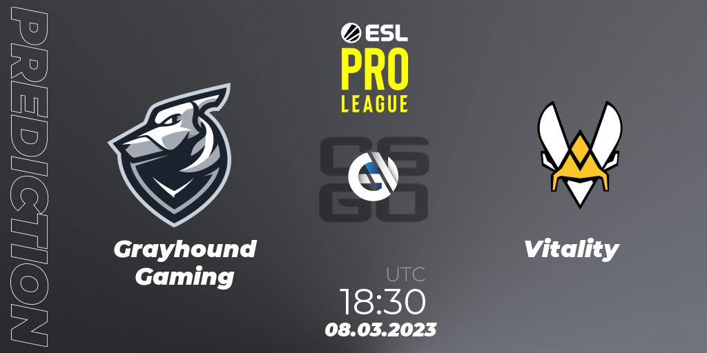 Pronósticos Grayhound Gaming - Vitality. 08.03.23. ESL Pro League Season 17 - CS2 (CS:GO)