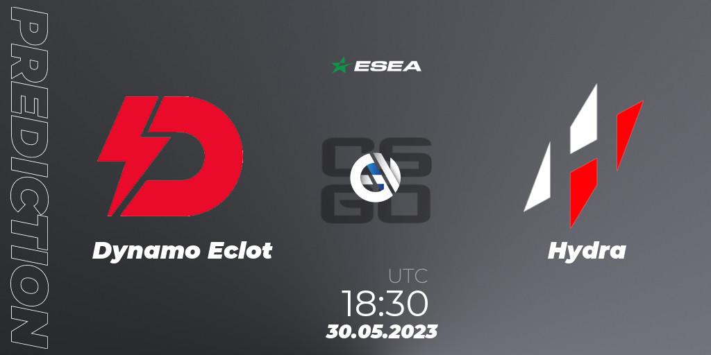 Pronósticos Dynamo Eclot - Hydra. 30.05.2023 at 17:00. ESEA Advanced Season 45 Europe - Counter-Strike (CS2)