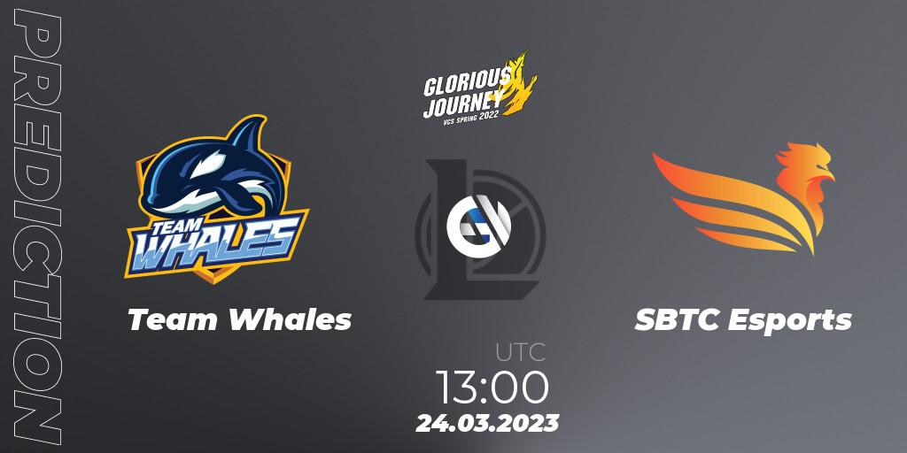 Pronósticos Team Whales - SBTC Esports. 24.03.23. VCS Spring 2023 - Group Stage - LoL