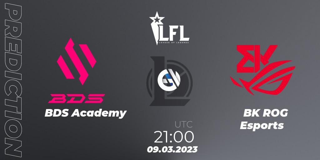 Pronósticos BDS Academy - BK ROG Esports. 09.03.23. LFL Spring 2023 - Group Stage - LoL