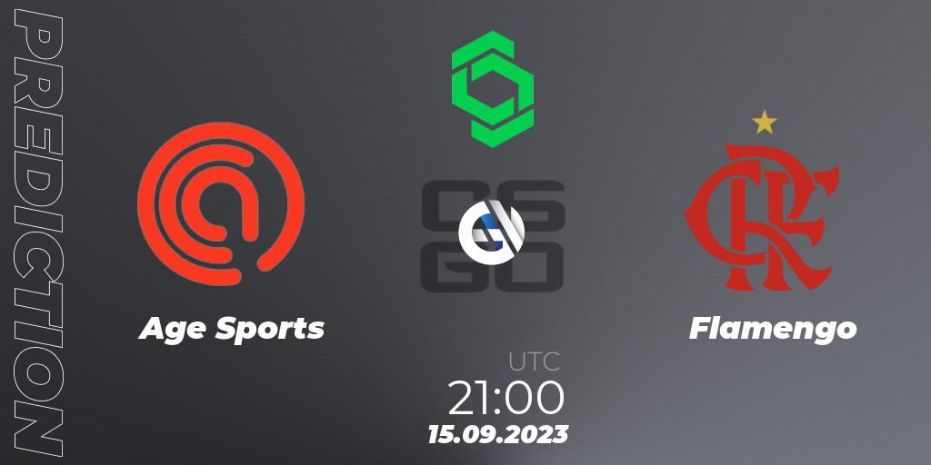 Pronósticos Age Sports - Flamengo. 15.09.2023 at 21:00. CCT South America Series #11 - Counter-Strike (CS2)