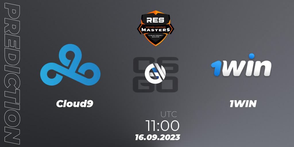Pronósticos Cloud9 - 1WIN. 16.09.2023 at 11:00. RES Eastern European Masters: Fall 2023 - Counter-Strike (CS2)