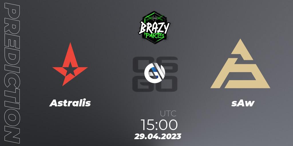 Pronósticos Astralis - sAw. 29.04.2023 at 15:35. Brazy Party 2023 - Counter-Strike (CS2)