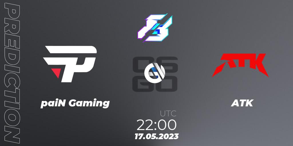 Pronósticos paiN Gaming - ATK. 17.05.23. Gamers8 2023 North America Open Qualifier - CS2 (CS:GO)