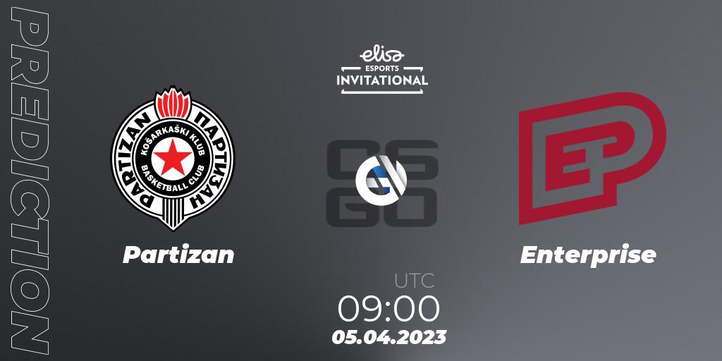 Pronósticos Partizan - Enterprise. 05.04.23. Elisa Invitational Spring 2023 Contenders - CS2 (CS:GO)