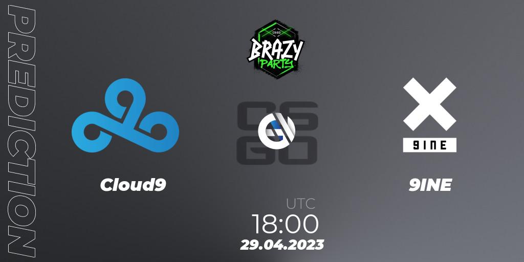 Pronósticos Cloud9 - 9INE. 29.04.2023 at 18:30. Brazy Party 2023 - Counter-Strike (CS2)