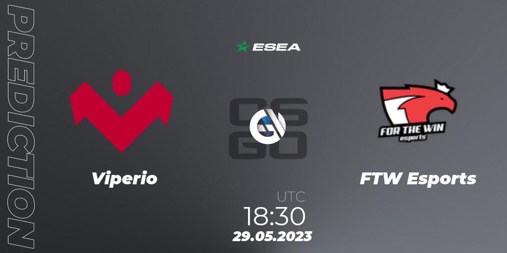 Pronósticos Viperio - FTW Esports. 29.05.23. ESEA Advanced Season 45 Europe - CS2 (CS:GO)