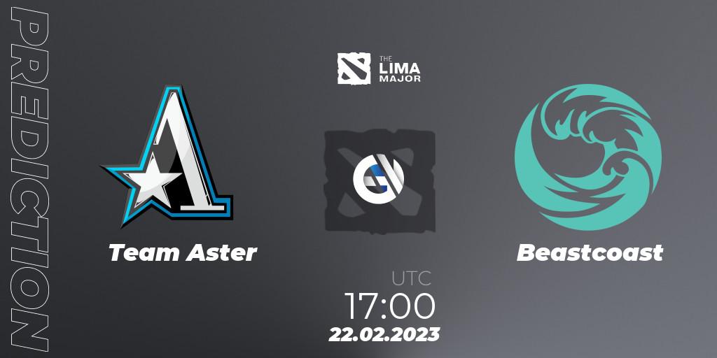 Pronósticos Team Aster - Beastcoast. 22.02.2023 at 18:01. The Lima Major 2023 - Dota 2