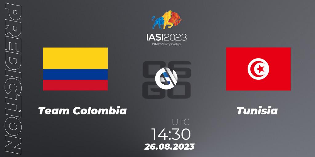 Pronósticos Team Colombia - Tunisia. 26.08.2023 at 20:10. IESF World Esports Championship 2023 - Counter-Strike (CS2)
