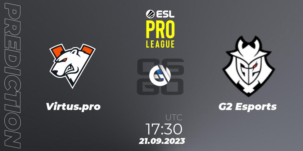 Pronósticos Virtus.pro - G2 Esports. 21.09.23. ESL Pro League Season 18 - CS2 (CS:GO)