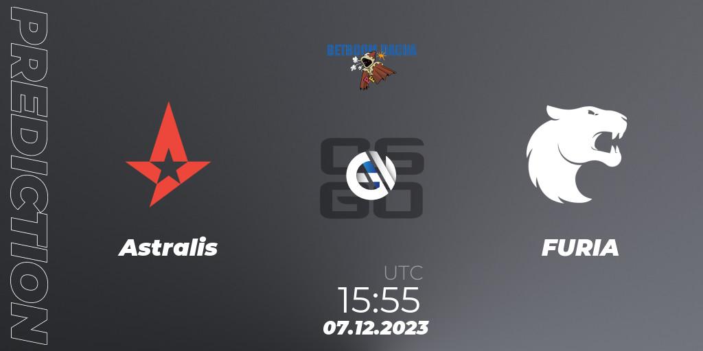 Pronósticos Astralis - FURIA. 07.12.2023 at 17:10. BetBoom Dacha 2023 - Counter-Strike (CS2)