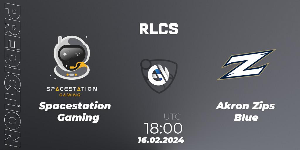 Pronósticos Spacestation Gaming - Akron Zips Blue. 16.02.24. RLCS 2024 - Major 1: North America Open Qualifier 2 - Rocket League