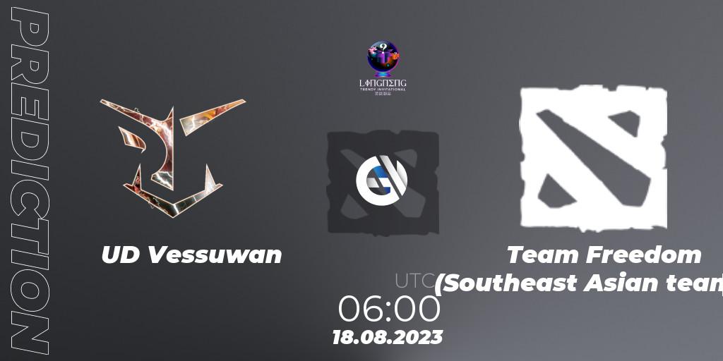 Pronósticos UD Vessuwan - Team Freedom (Southeast Asian team). 23.08.23. LingNeng Trendy Invitational - Dota 2