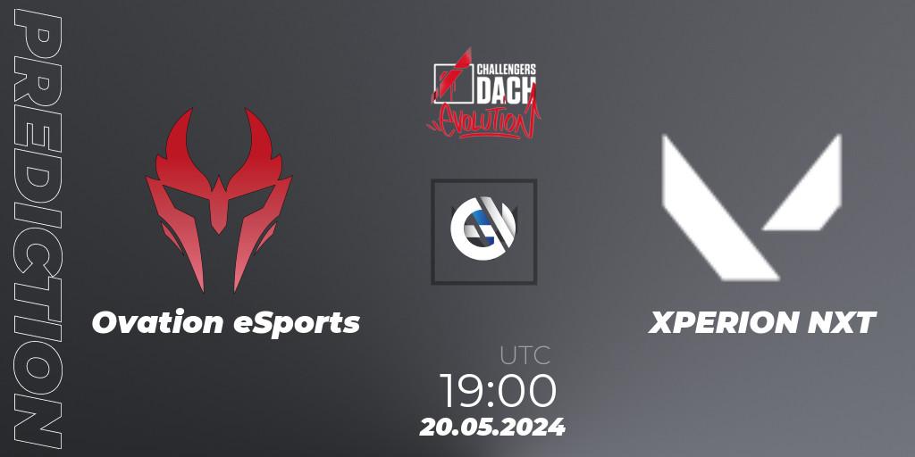 Pronósticos Ovation eSports - XPERION NXT. 20.05.2024 at 19:00. VALORANT Challengers 2024 DACH: Evolution Split 2 - VALORANT