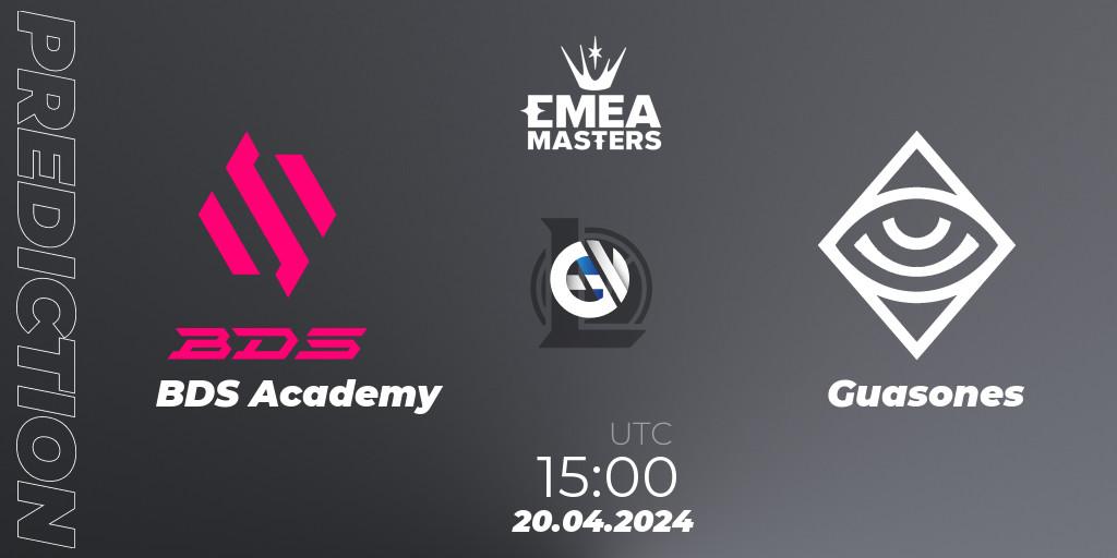 Pronósticos BDS Academy - Guasones. 20.04.24. EMEA Masters Spring 2024 - Group Stage - LoL