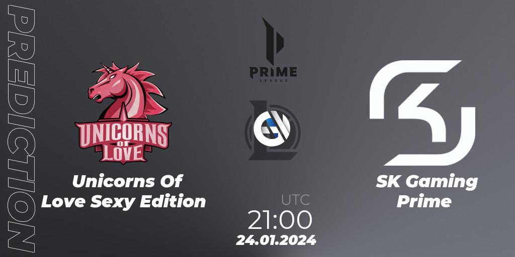 Pronósticos Unicorns Of Love Sexy Edition - SK Gaming Prime. 24.01.24. Prime League Spring 2024 - Group Stage - LoL