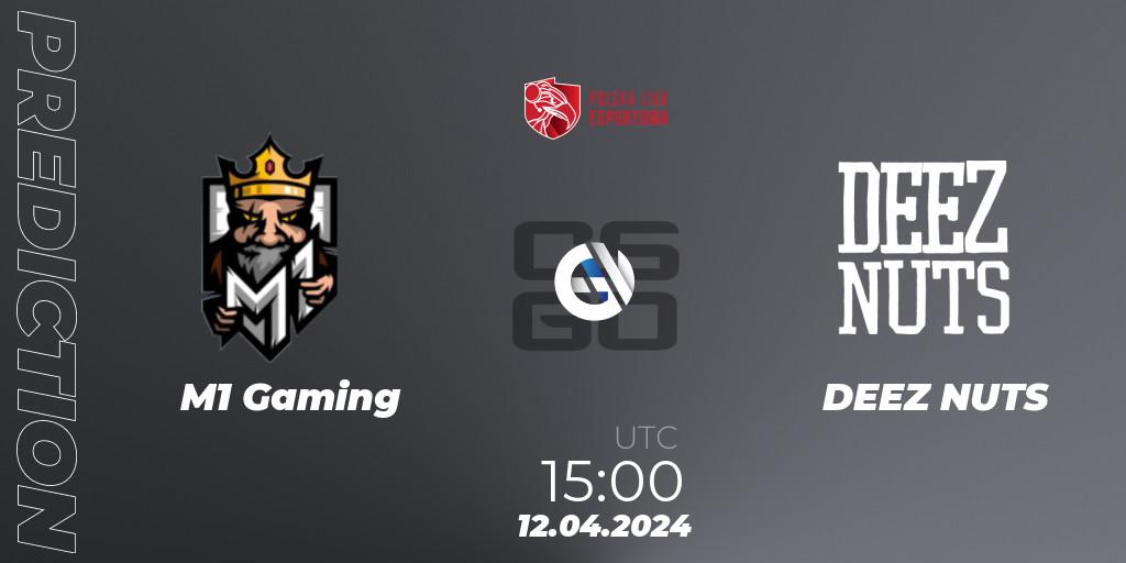 Pronósticos M1 Gaming - DEEZ NUTS. 12.04.2024 at 15:00. Polska Liga Esportowa 2024: Split #1 - Counter-Strike (CS2)