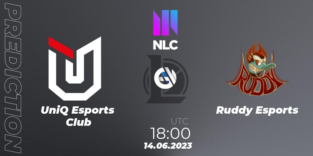 Pronósticos UniQ Esports Club - Ruddy Esports. 14.06.2023 at 18:00. NLC Summer 2023 - Group Stage - LoL
