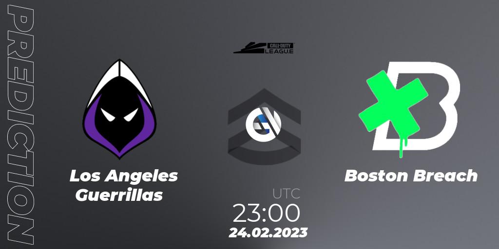 Pronósticos Los Angeles Guerrillas - Boston Breach. 24.02.2023 at 23:00. Call of Duty League 2023: Stage 3 Major Qualifiers - Call of Duty
