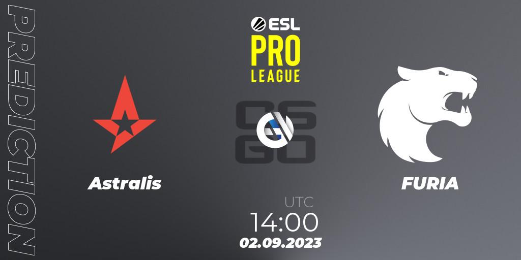 Pronósticos Astralis - FURIA. 02.09.2023 at 14:30. ESL Pro League Season 18 - Counter-Strike (CS2)
