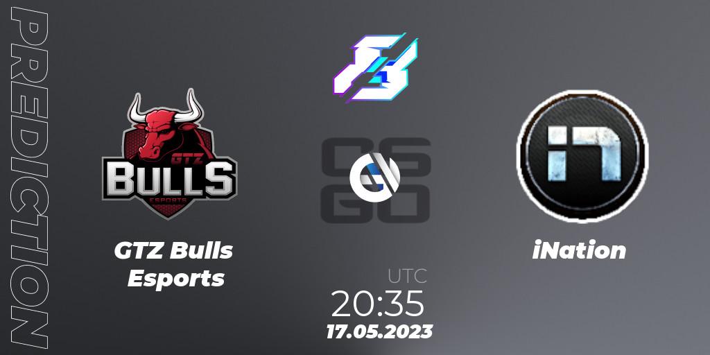 Pronósticos GTZ Bulls Esports - iNation. 17.05.23. Gamers8 2023 Europe Open Qualifier 1 - CS2 (CS:GO)