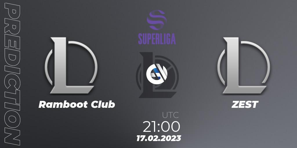 Pronósticos Ramboot Club - ZEST. 17.02.23. LVP Superliga 2nd Division Spring 2023 - Group Stage - LoL