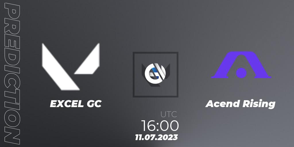 Pronósticos EXCEL GC - Acend Rising. 11.07.2023 at 16:10. VCT 2023: Game Changers EMEA Series 2 - Group Stage - VALORANT