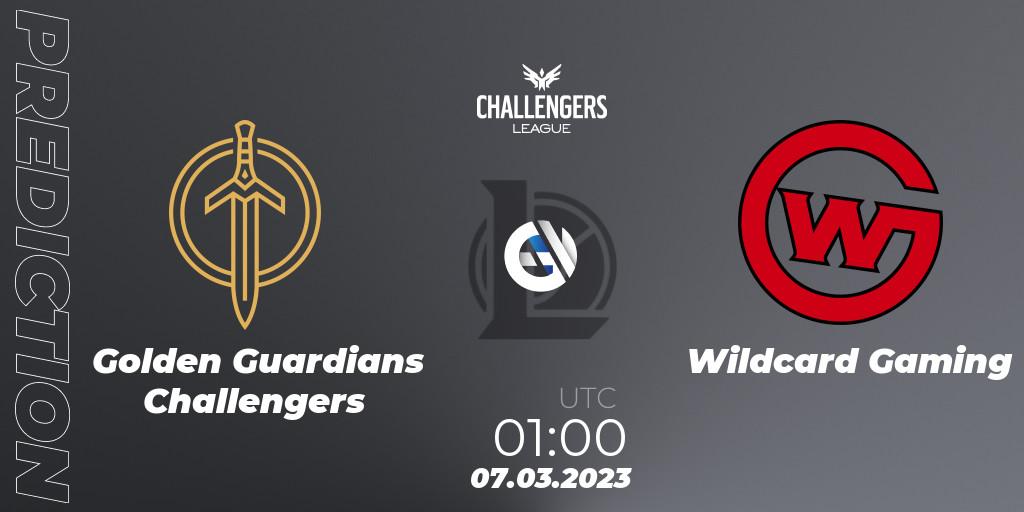 Pronósticos Golden Guardians Challengers - Wildcard Gaming. 07.03.23. NACL 2023 Spring - Group Stage - LoL