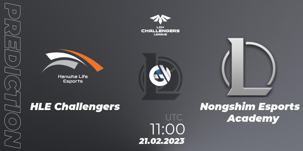 Pronósticos Hanwha Life Challengers - Nongshim Esports Academy. 21.02.23. LCK Challengers League 2023 Spring - LoL