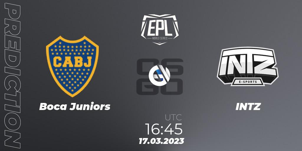 Pronósticos Boca Juniors - INTZ. 17.03.23. EPL World Series: Americas Season 3 - CS2 (CS:GO)