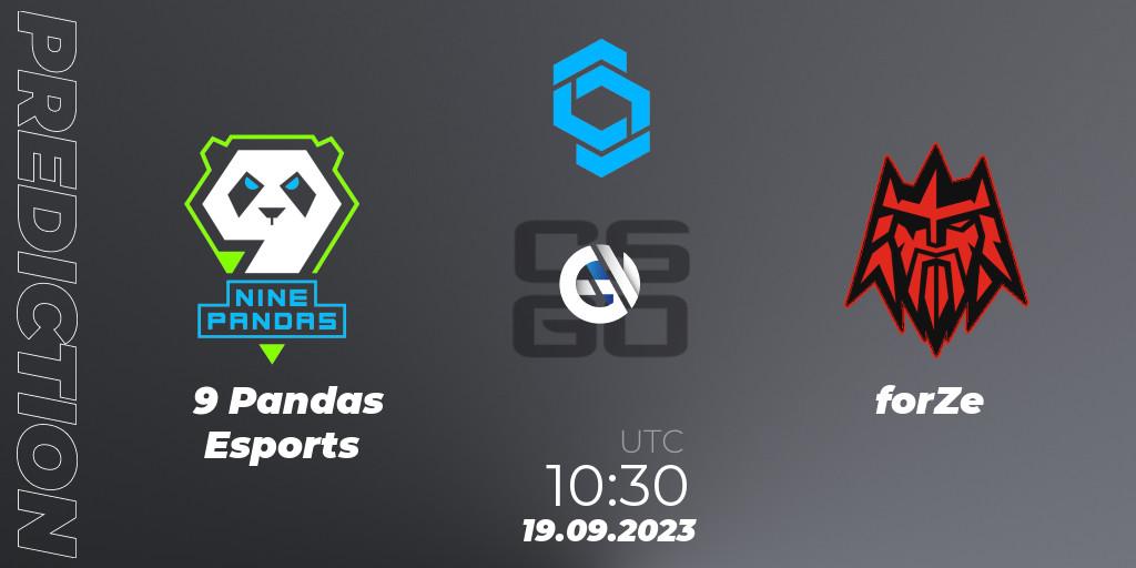 Pronósticos 9 Pandas Esports - forZe. 19.09.23. CCT East Europe Series #2 - CS2 (CS:GO)