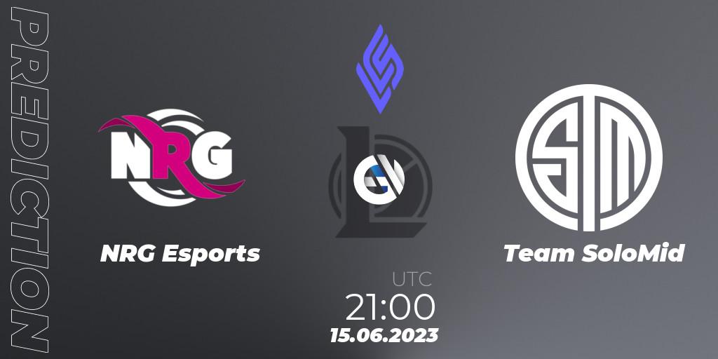 Pronósticos NRG Esports - Team SoloMid. 22.06.23. LCS Summer 2023 - Group Stage - LoL