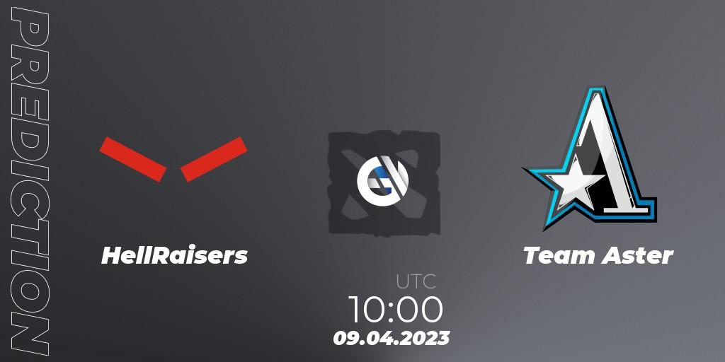 Pronósticos ex-HellRaisers - Team Aster. 09.04.2023 at 10:07. DreamLeague Season 19 - Group Stage 1 - Dota 2
